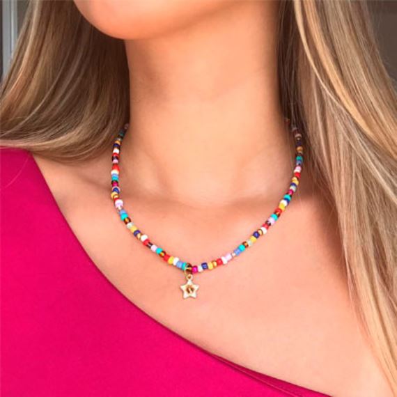 COLLAR MOSTACILLAS MULTICOLOR