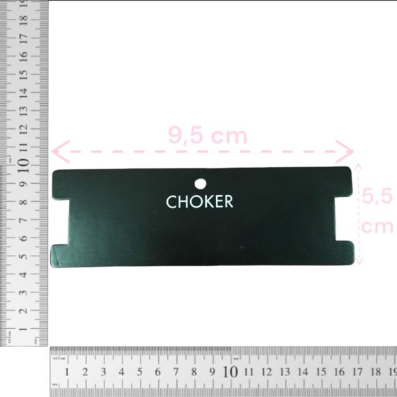 CARTONES NEGROS PARA CHOKER X 100 UNIDADES