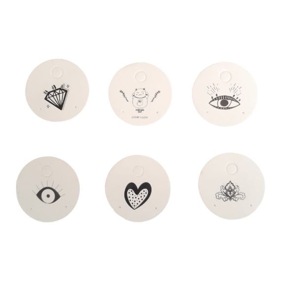 CARTONES CIRCULARES PARA AROS CON DISEÑOS SURTIDOS X 100 UNIDADES
