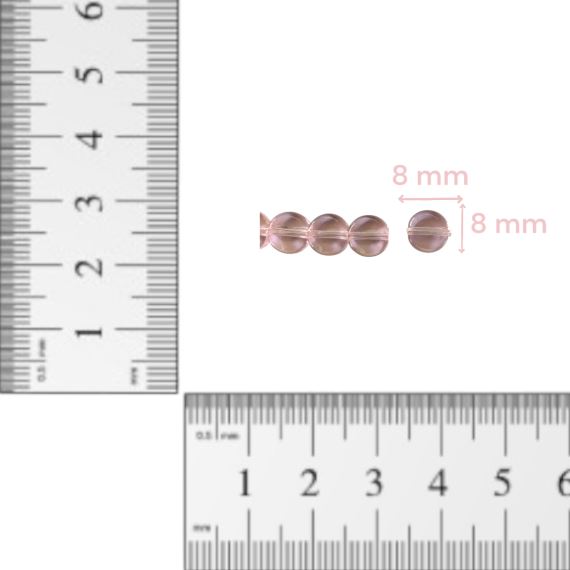 VIDRIOS CIRCULARES 8 MM X 6 TIRAS