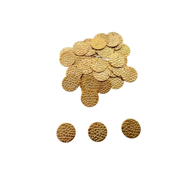 MONEDA METÁLICA DORADA 18 MM X 500 UNIDADES