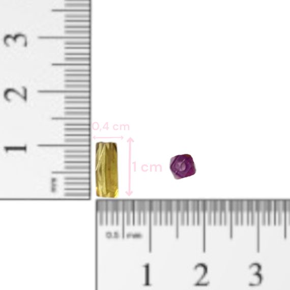 CAIREL FORMA SEMILLA ACRÍLICO FACETADO X 50 GRAMOS
