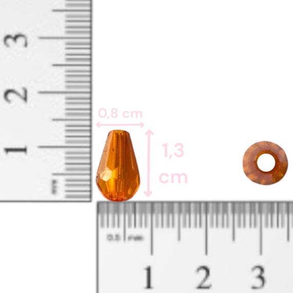 CAIREL FORMA GOTA ACRÍLICO FACETADO X 50 GRAMOS 2 