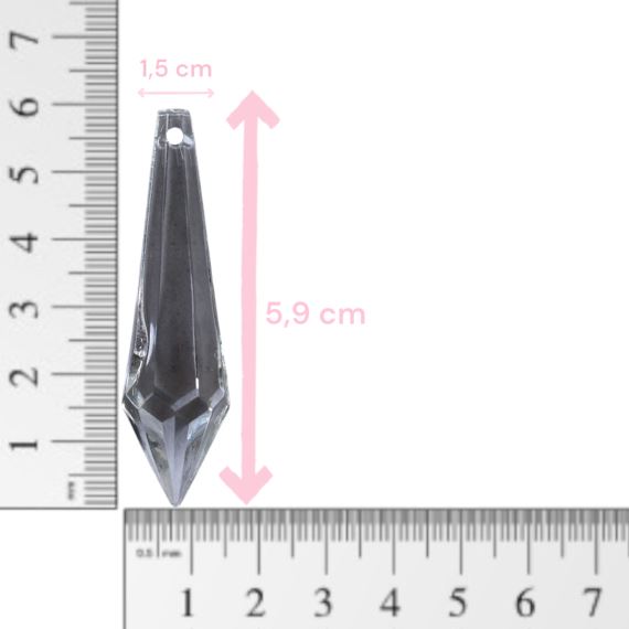 CAIREL ACRÍLICO FACETADO TRANSLÚCIDO X 50 GRAMOS 2