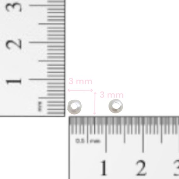 PERLAS BLANCAS 3 MM X 25 GRAMOS