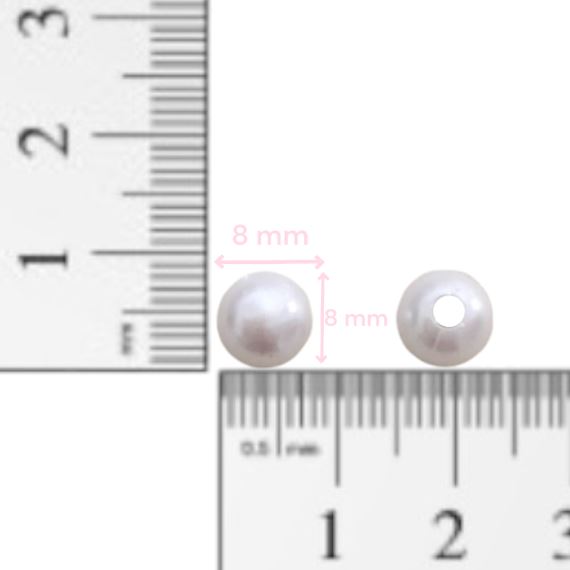 PERLAS BLANCAS 8 MM X 25 GRAMOS