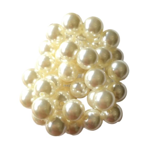 PERLAS COLOR NATURAL 19 MM X 25 GRAMOS
