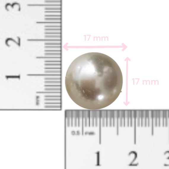 PERLAS COLOR NATURAL 17 MM X 25 GRAMOS