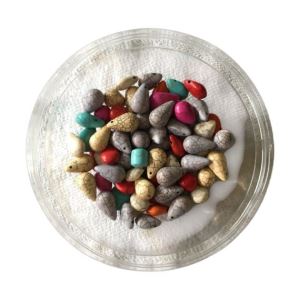 MIX PIEDRA RECONSTITUIDA FORMA GOTA COLORES SURTIDOS X 50 GRAMOS
