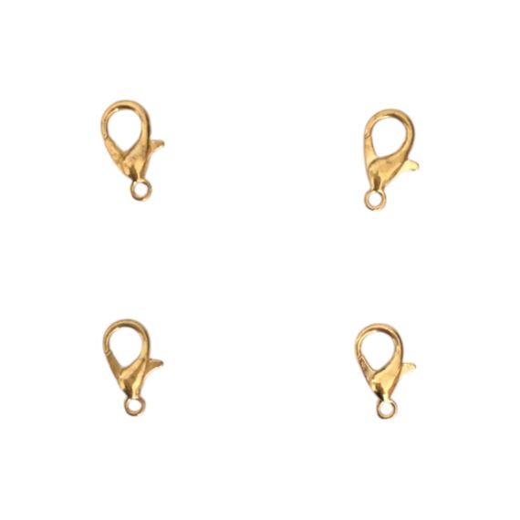 CIERRE MOSQUETÓN DORADO 1,2 CM X 50 UNIDADES