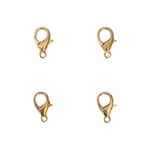 CIERRE MOSQUETÓN DORADO 1,4 CM X 50 UNIDADES