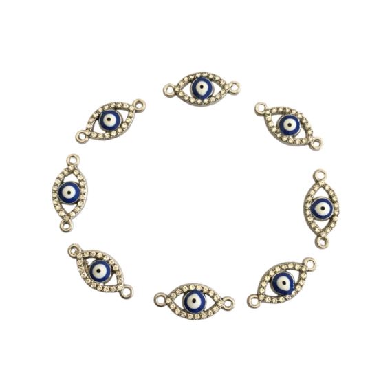 DIJE ZAMAC OJO TURCO STRASS X 10 UNIDADES 2