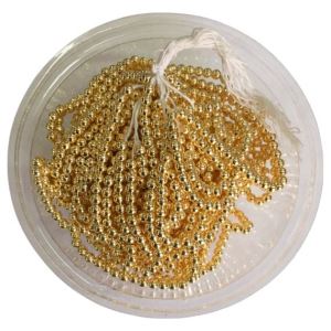 MINI PERLAS CALIBRADAS DORADAS 3 MM X 10 HILOS