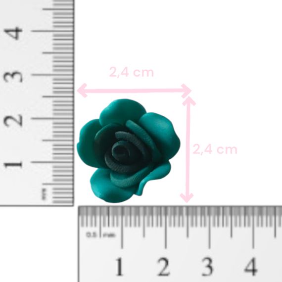 FLORES FIMO AGUJERO TRANSVERSAL X 10 UNIDADES 2