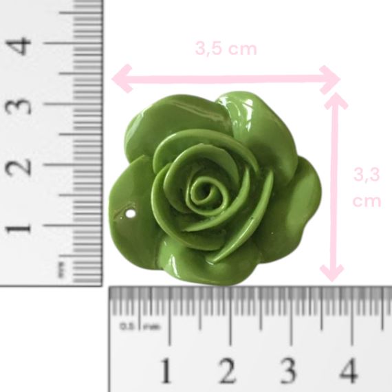 FLORES PLASTICAS BASE PLANA X 10 UNIDADES 3