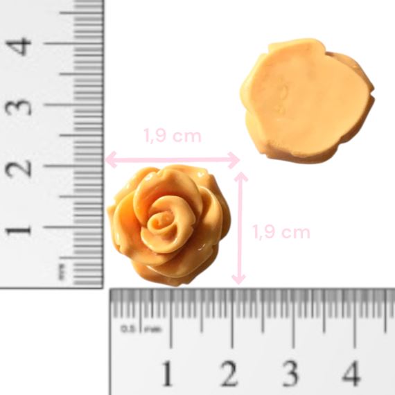 FLORES PLASTICAS BASE PLANA X 10 UNIDADES 