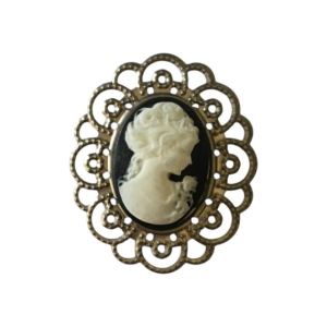CAMAFEO DAMA ANTIGUA CHAPA FILIGRANADA X 2 UNIDADES 3
