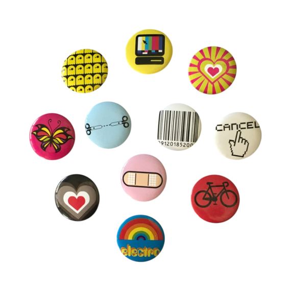 PRENDEDORES PIN DISEÑOS SURTIDOS X 20 UNIDADES