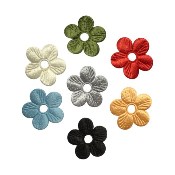 FLORES DE RASO GRABADAS LASER X 20 UNIDADES 3