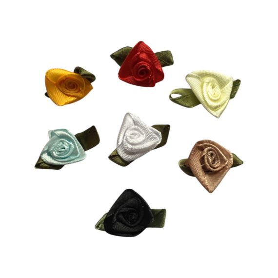 FLORES ROCOCO CON CINTA VERDE X 20 UNIDADES