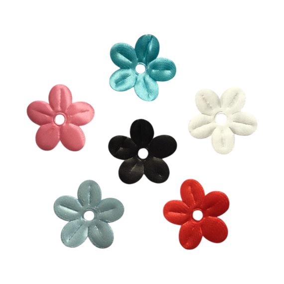FLORES DE RASO GRABADAS CON LASER X 20 UNIDADES 4