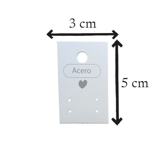 CARTONES RECTANGULARES PARA AROS DE ACERO X 100 UNIDADES