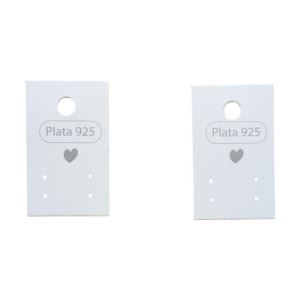 CARTONES RECTANGULARES PARA AROS DE PLATA 925 X 100 UNIDADES