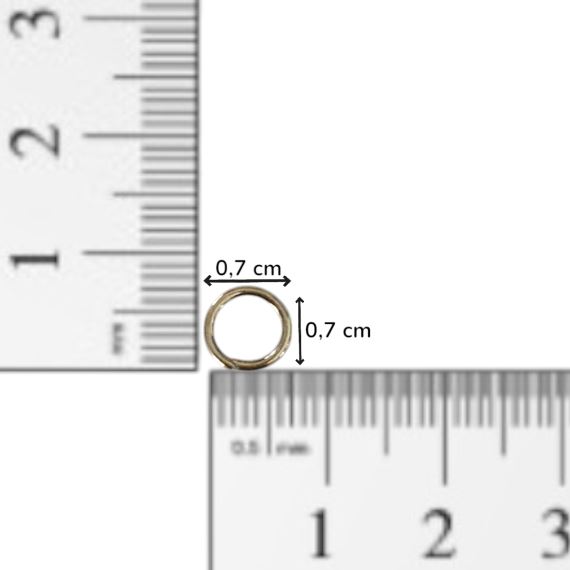 25 GRAMOS DE ARGOLLAS DE UNION 7 MM (220 UNI APROX)
