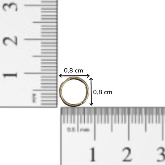 25 GRAMOS ARGOLLAS DE UNION 8 MM (175 UNI APROX)