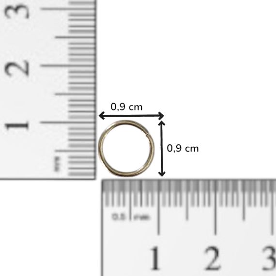 25 GRAMOS DE ARGOLLAS DE UNION 9 MM (135 UNI APROX)