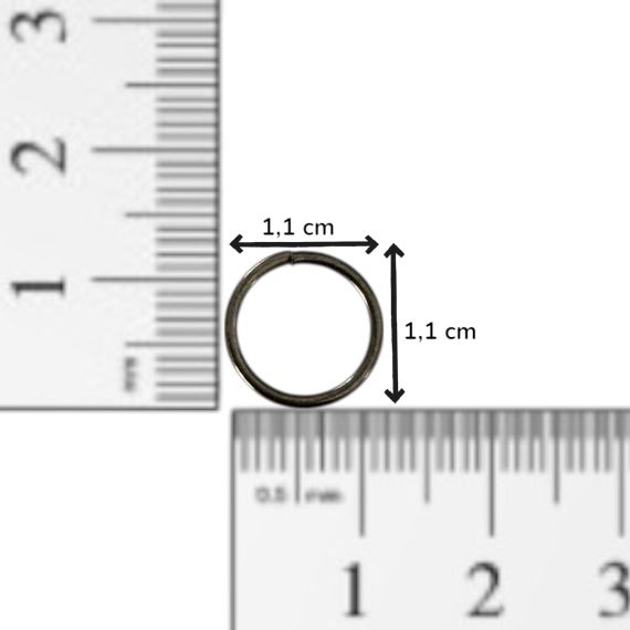 25 GRAMOS DE ARGOLLAS DE UNION 11 MM (90 UNI APROX)
