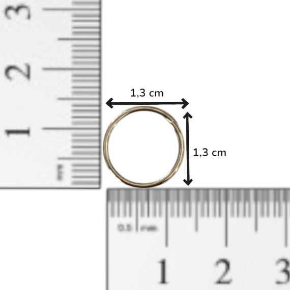 25 GRAMOS DE ARGOLLAS DE UNION 13 MM (65 UNI APROX)