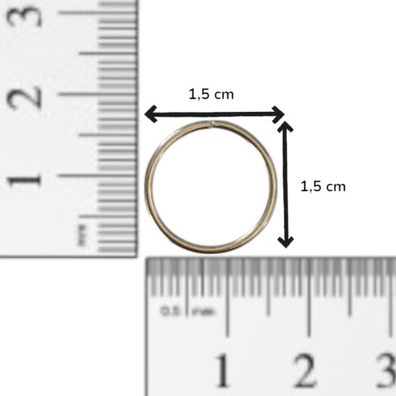 25 GRAMOS DE ARGOLLAS DE UNION 15 MM (25 UNI APROX)