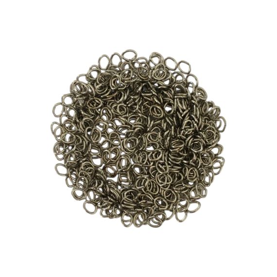 25 GRAMOS ARGOLLAS REFORZADAS 5 X 3 MM (500 UNI APROX)