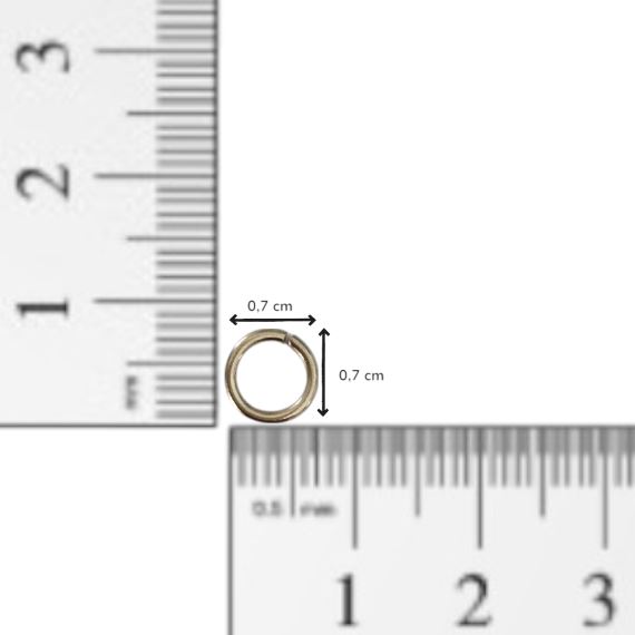 25 GRAMOS ARGOLLAS REFORZADAS 7 MM (130 UNI APROX)