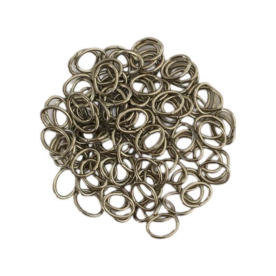25 GRAMOS ARGOLLAS REFORZADAS 10 X 7 MM (105 UNI APROX)
