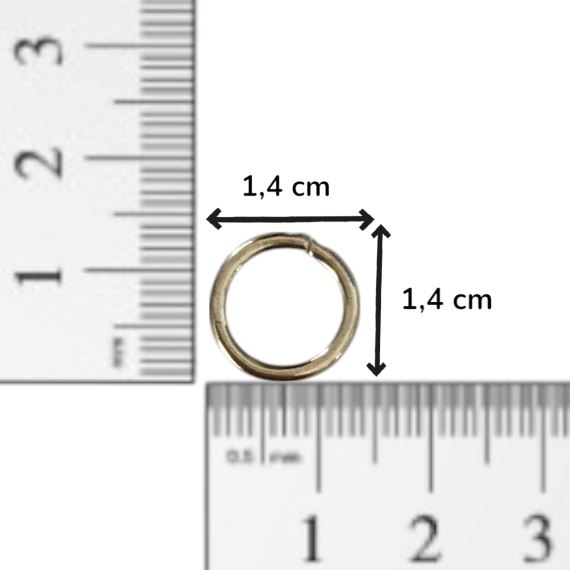 25 GRAMOS ARGOLLAS REFORZADAS 14 MM (32 UNI APROX)