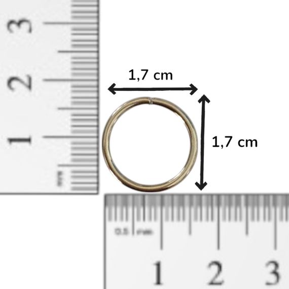 25 GRAMOS ARGOLLAS REFORZADAS 17 MM (25 UNI APROX)