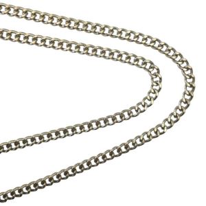 CADENA DE HIERRO TIPO GOURMET 0,5 CM NIQUEL X METRO CH10