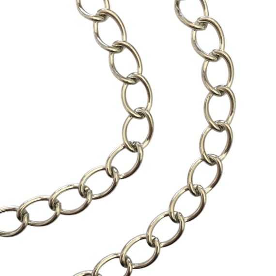 CADENA DE HIERRO TIPO CHANEL NIQUEL X METRO CH11