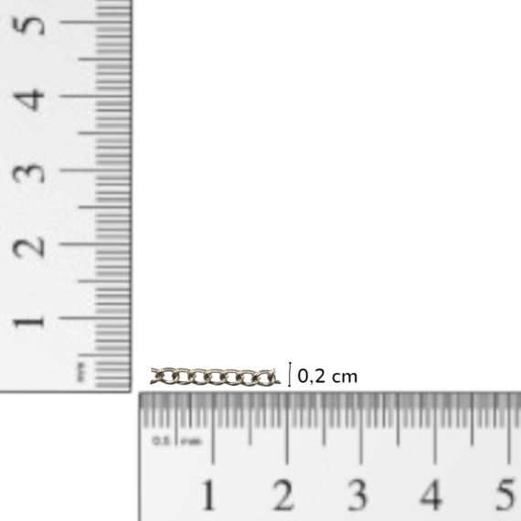 CADENA HIERRO NIQUEL 0,2 CM X METRO CH14