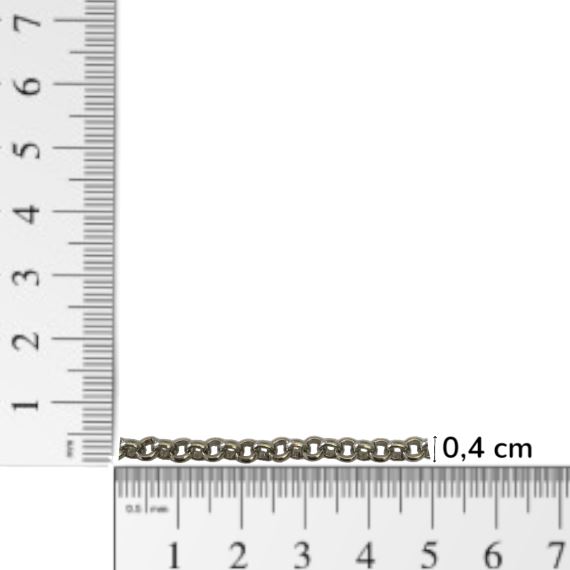CADENA ROLON HIERRO NIQUEL 4 MM X METRO CH16