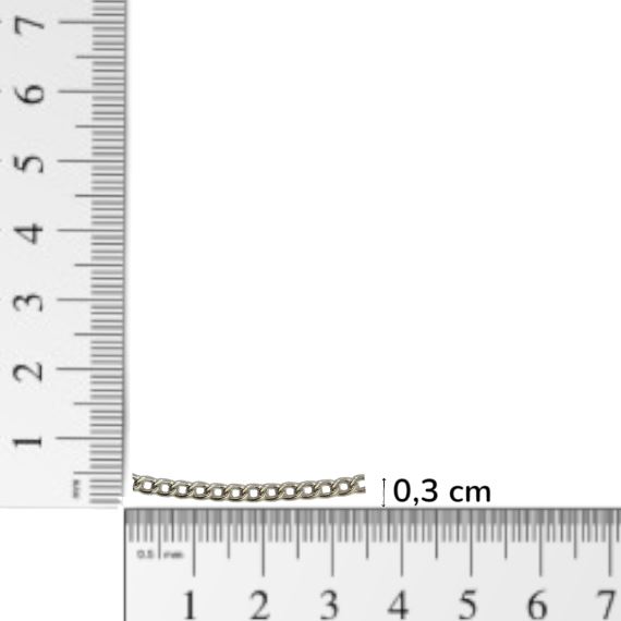 CADENA GROUMET HIERRO NIQUEL 3 MM X METRO CH19