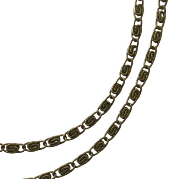 CADENA CARACOL HIERRO BRONCE VIEJO TIRA 70 CM CBV2
