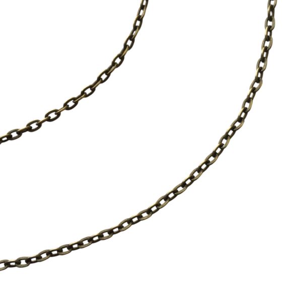 CADENA ESPEJITO HIERRO BRONCE VIEJO 5 MM X 3 MM X METRO CBV7