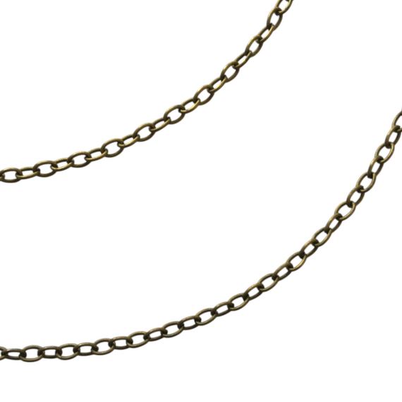 CADENA FORCE HIERRO BRONCE VIEJO 6 MM X 4 MM X METRO CBV8