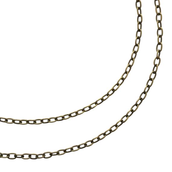 CADENA HIERRO BRONCE VIEJO 8 MM X 5 MM X METRO CBV12