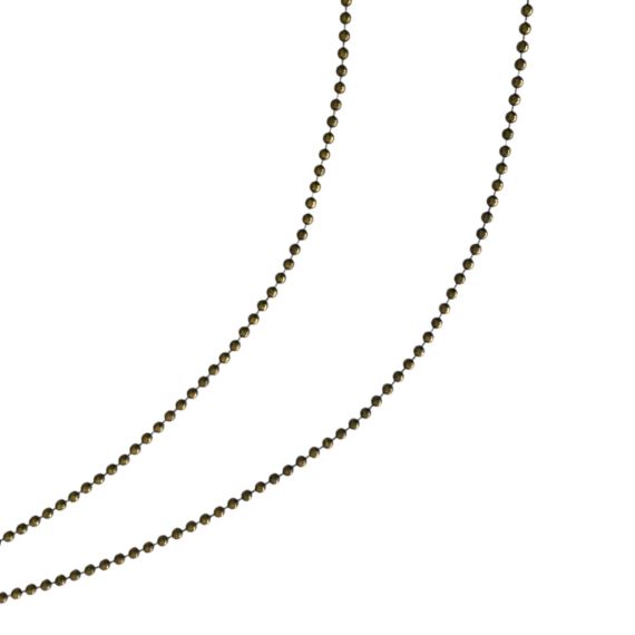 CADENA BOLITA HIERRO BRONCE VIEJO 2 MM X METRO CBV13