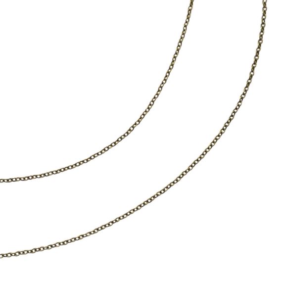 CADENA ALARGUE HIERRO BRONCE VIEJO 3 MM X 2 MM X METRO CBV17