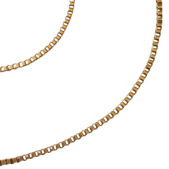 CADENA VENECIANA DORADA HIERRO 2 MM X METRO CDH1